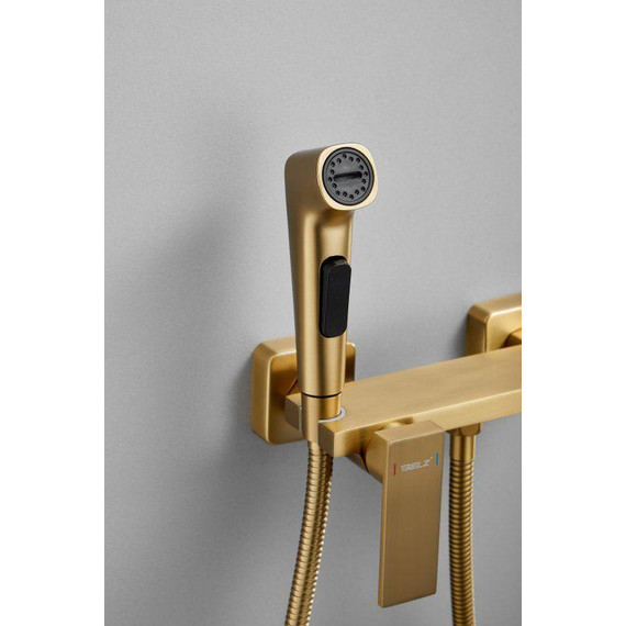 Набор для гигиенического душа Belz B55653-5, золото матовое - 18 Набор для гигиенического душа Belz B55653-5, золото матовое фото 18