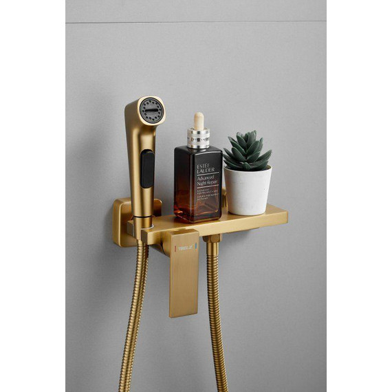 Набор для гигиенического душа Belz B55653-5, золото матовое - 28 Набор для гигиенического душа Belz B55653-5, золото матовое фото 28
