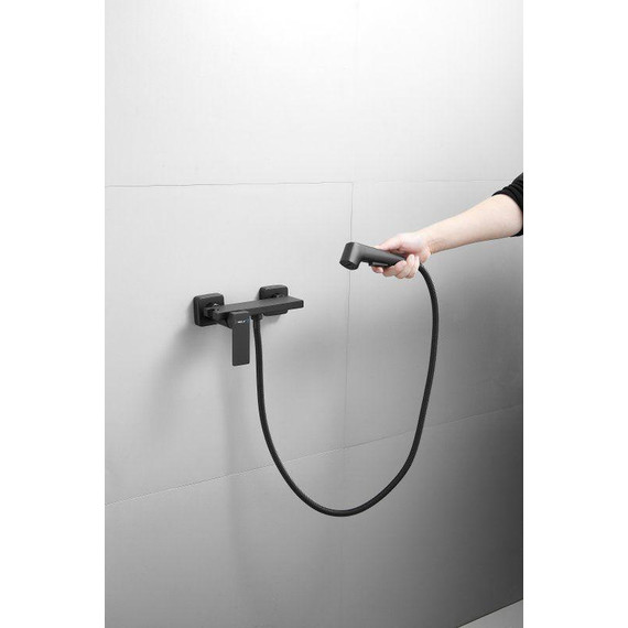 Набор для гигиенического душа Belz B55653-7, чёрный матовый - 5 Набор для гигиенического душа Belz B55653-7, чёрный матовый фото 5