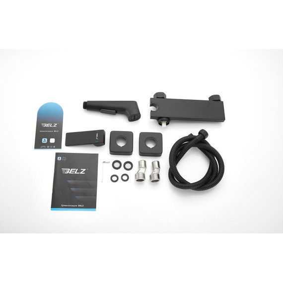 Набор для гигиенического душа Belz B55653-7, чёрный матовый - 30 Набор для гигиенического душа Belz B55653-7, чёрный матовый фото 30