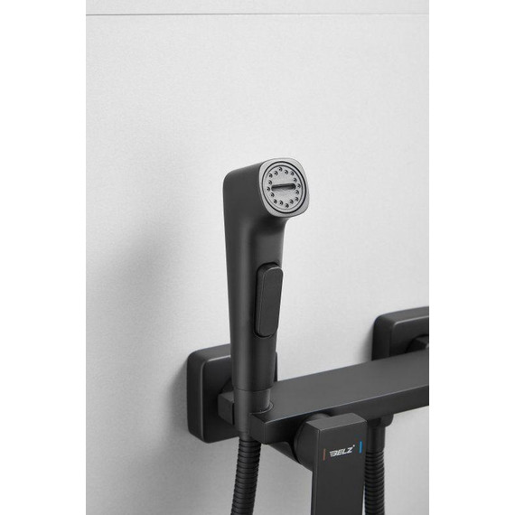 Набор для гигиенического душа Belz B55653-7, чёрный матовый - 15 Набор для гигиенического душа Belz B55653-7, чёрный матовый фото 15