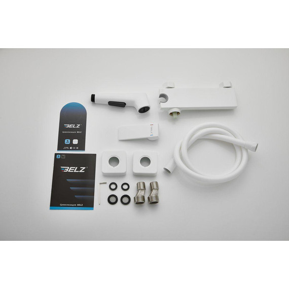 Набор для гигиенического душа Belz B55653-8, белый матовый - 14 Набор для гигиенического душа Belz B55653-8, белый матовый фото 14