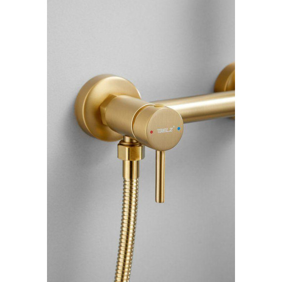 Набор для гигиенического душа Belz B55803-5, золото матовое - 9 Набор для гигиенического душа Belz B55803-5, золото матовое фото 9