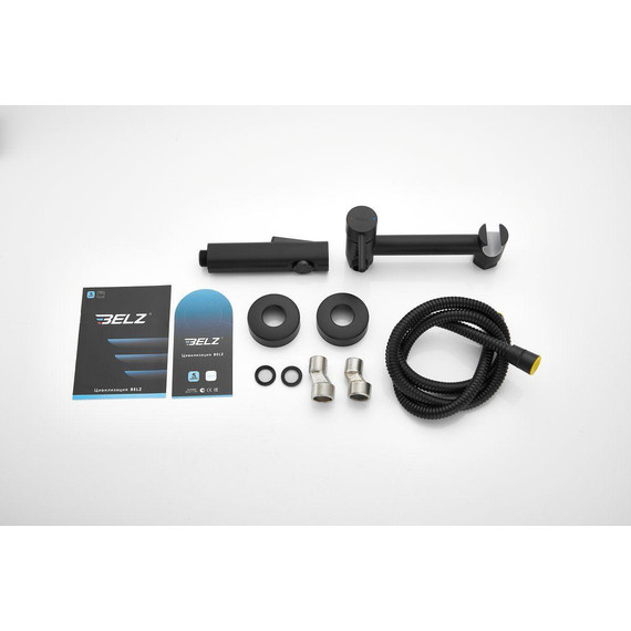 Набор для гигиенического душа Belz B55803-7, чёрный матовый - 31 Набор для гигиенического душа Belz B55803-7, чёрный матовый фото 31