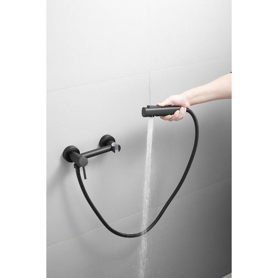 Набор для гигиенического душа Belz B55803-7, чёрный матовый - 8 Набор для гигиенического душа Belz B55803-7, чёрный матовый фото 8