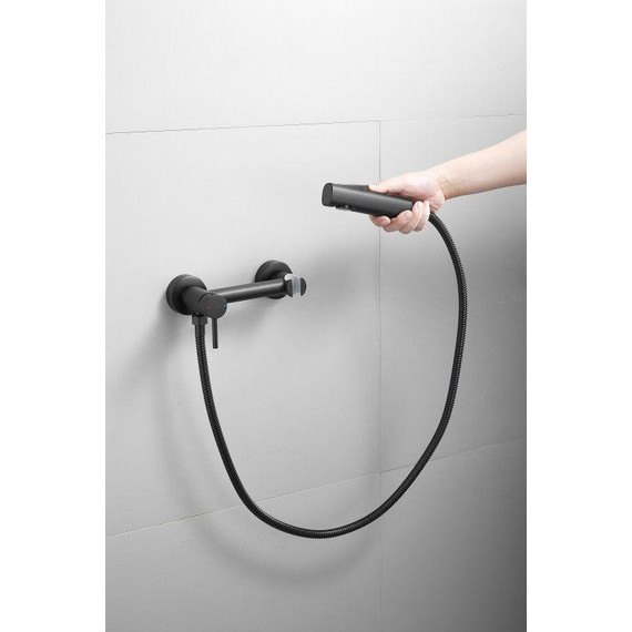 Набор для гигиенического душа Belz B55803-7, чёрный матовый - 7 Набор для гигиенического душа Belz B55803-7, чёрный матовый фото 7