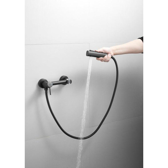 Набор для гигиенического душа Belz B55803-7, чёрный матовый -  Набор для гигиенического душа Belz B55803-7, чёрный матовый фото