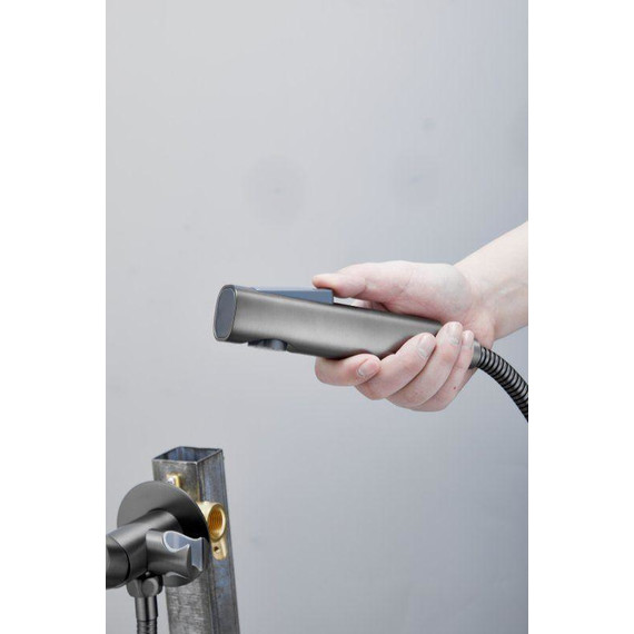 Набор для гигиенического душа Belz B55804-3 (со скрытой частью) оружейная сталь - 6 Набор для гигиенического душа Belz B55804-3 (со скрытой частью) оружейная сталь фото 6