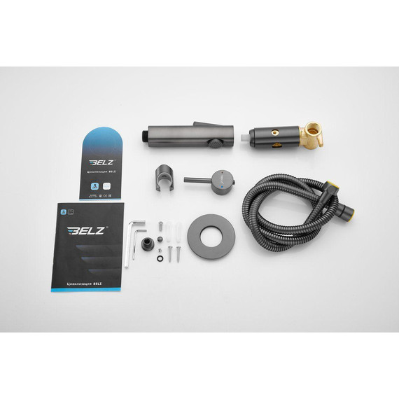 Набор для гигиенического душа Belz B55804-3 (со скрытой частью) оружейная сталь - 12 Набор для гигиенического душа Belz B55804-3 (со скрытой частью) оружейная сталь фото 12