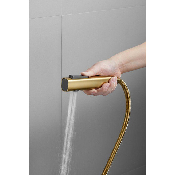 Набор для гигиенического душа Belz B55804-5 (со скрытой частью) золото матовое - 4 Набор для гигиенического душа Belz B55804-5 (со скрытой частью) золото матовое фото 4