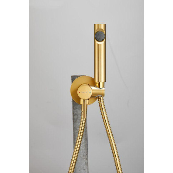 Набор для гигиенического душа Belz B55804-5 (со скрытой частью) золото матовое - 5 Набор для гигиенического душа Belz B55804-5 (со скрытой частью) золото матовое фото 5