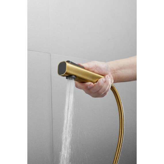 Набор для гигиенического душа Belz B55804-5 (со скрытой частью) золото матовое - 8 Набор для гигиенического душа Belz B55804-5 (со скрытой частью) золото матовое фото 8