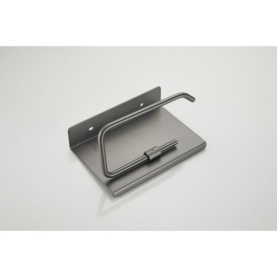 Держатель для туалетной бумаги Belz B9001-3, оружейная сталь фото 20