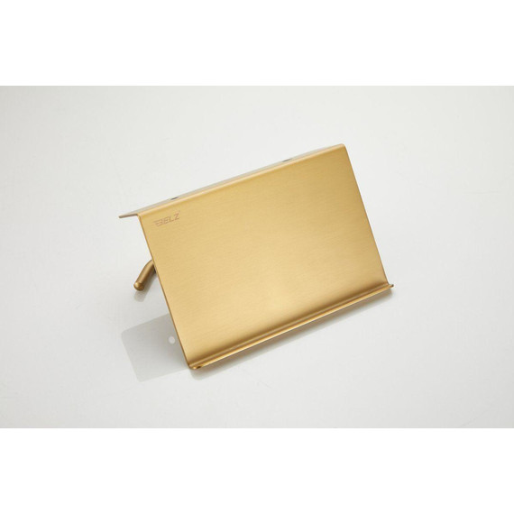 Держатель для туалетной бумаги Belz B9001-5, брашированное золото фото 16