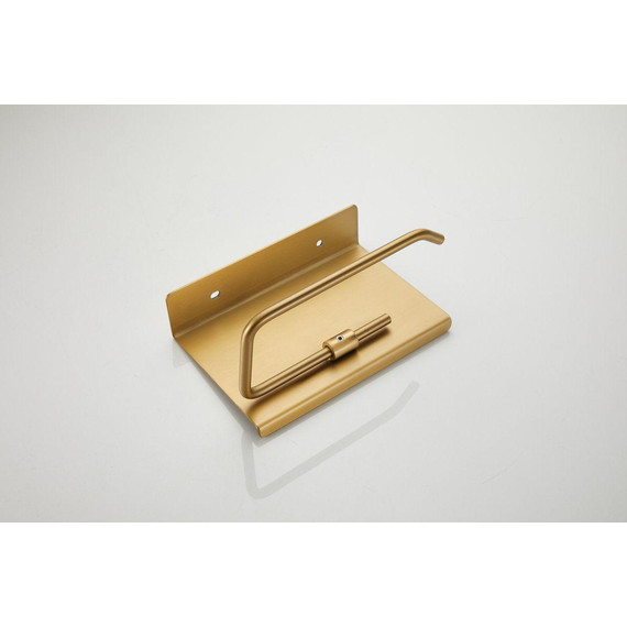 Держатель для туалетной бумаги Belz B9001-5, брашированное золото фото 21