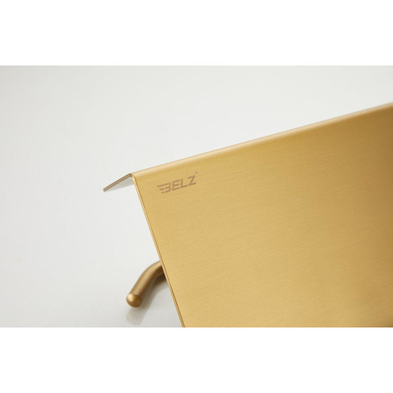 Держатель для туалетной бумаги Belz B9001-5, брашированное золото фото 18