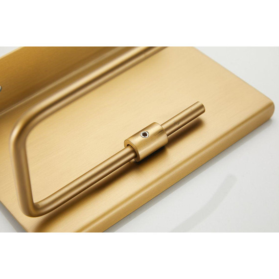 Держатель для туалетной бумаги Belz B9001-5, брашированное золото фото 19