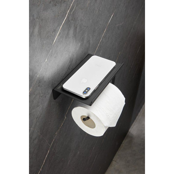 Держатель для туалетной бумаги Belz B9001-7, чёрный матовый фото 5