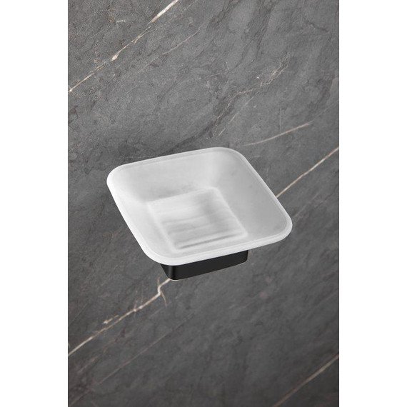 Мыльница Belz B90302, чёрный матовый - 5 Мыльница Belz B90302, чёрный матовый фото 5