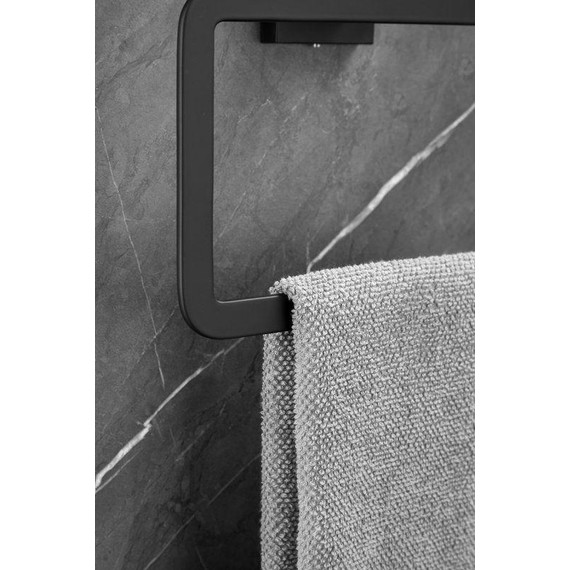 Кольцо для полотенец Belz B90304, чёрный матовый фото 9