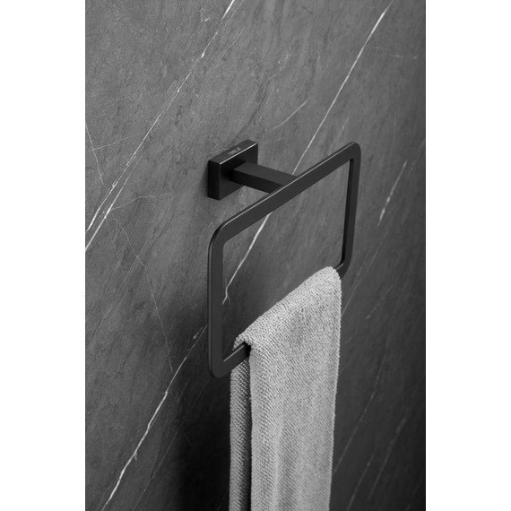 Кольцо для полотенец Belz B90304, чёрный матовый фото 7