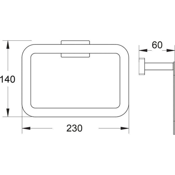 Кольцо для полотенец Belz B90304, чёрный матовый фото 21