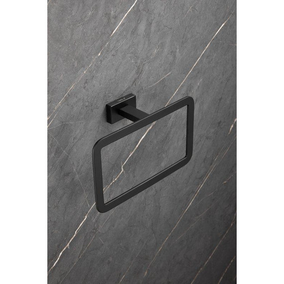 Кольцо для полотенец Belz B90304, чёрный матовый фото 5