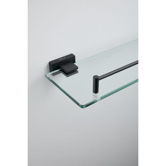 Cтеклянная полка Belz B90307, чёрный матовый - 14 Cтеклянная полка Belz B90307, чёрный матовый фото 14