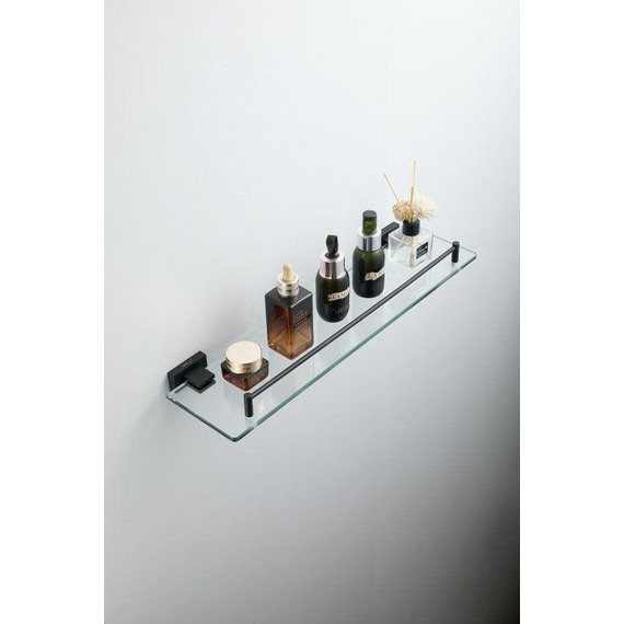 Cтеклянная полка Belz B90307, чёрный матовый - 17 Cтеклянная полка Belz B90307, чёрный матовый фото 17