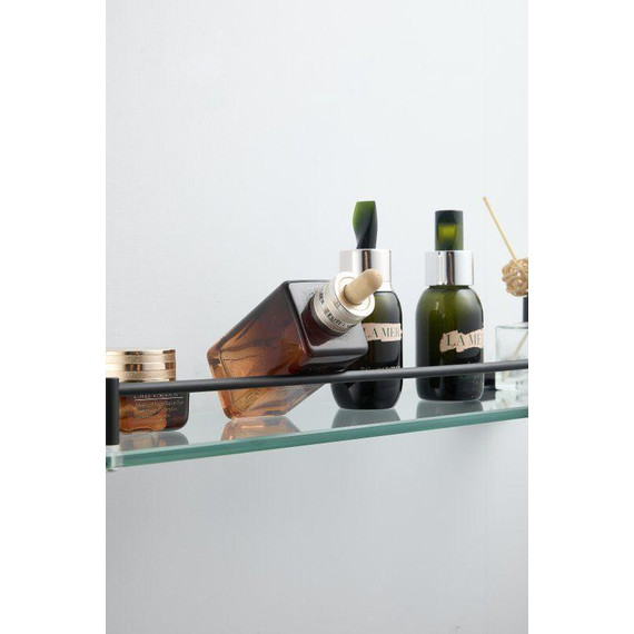 Cтеклянная полка Belz B90307, чёрный матовый - 20 Cтеклянная полка Belz B90307, чёрный матовый фото 20