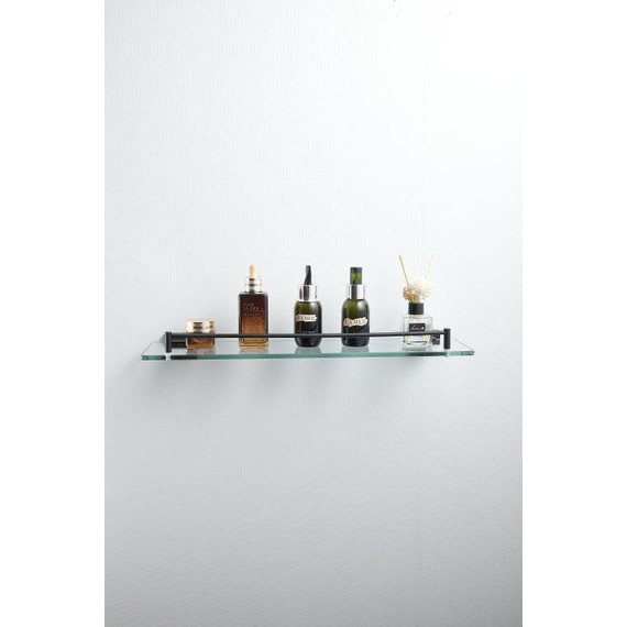 Cтеклянная полка Belz B90307, чёрный матовый - 5 Cтеклянная полка Belz B90307, чёрный матовый фото 5