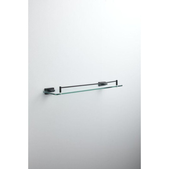 Cтеклянная полка Belz B90307, чёрный матовый - 6 Cтеклянная полка Belz B90307, чёрный матовый фото 6