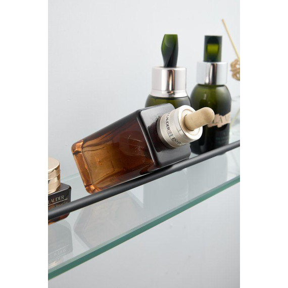 Cтеклянная полка Belz B90307, чёрный матовый - 9 Cтеклянная полка Belz B90307, чёрный матовый фото 9