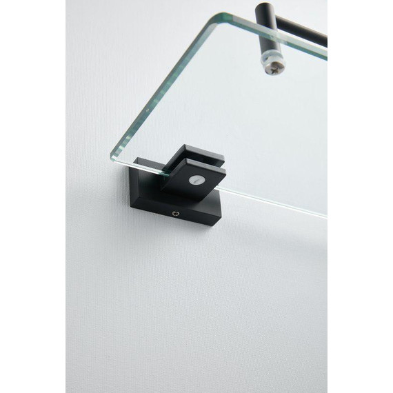 Cтеклянная полка Belz B90307, чёрный матовый - 11 Cтеклянная полка Belz B90307, чёрный матовый фото 11