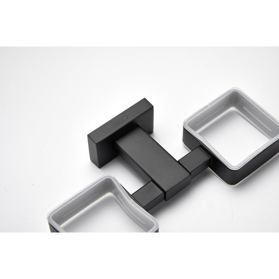 Двойной стакан для зубных щеток Belz B90308, чёрный матовый - 14 Двойной стакан для зубных щеток Belz B90308, чёрный матовый фото 14