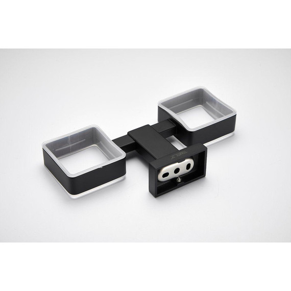 Двойной стакан для зубных щеток Belz B90308, чёрный матовый - 8 Двойной стакан для зубных щеток Belz B90308, чёрный матовый фото 8