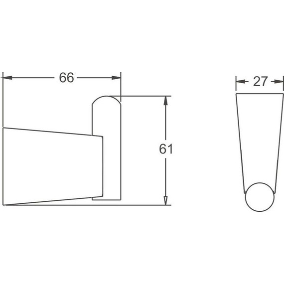 Крючок Belz B91305-1, брашированное золото фото 2