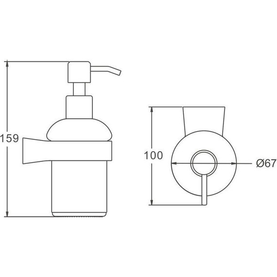 Дозатор для жидкого мыла Belz B91327, брашированное золото - 2 Дозатор для жидкого мыла Belz B91327, брашированное золото фото 2