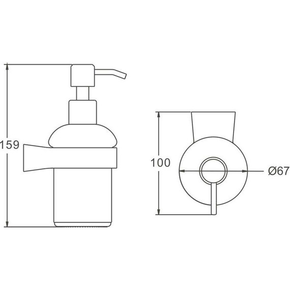 Дозатор для жидкого мыла Belz B91527, белый матовый - 2 Дозатор для жидкого мыла Belz B91527, белый матовый фото 2