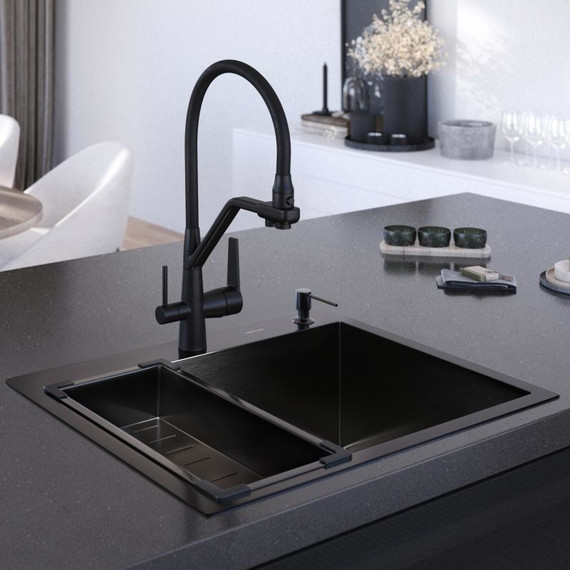 Коландер для кухонной мойки Gerhans K30340B, графит фото 4