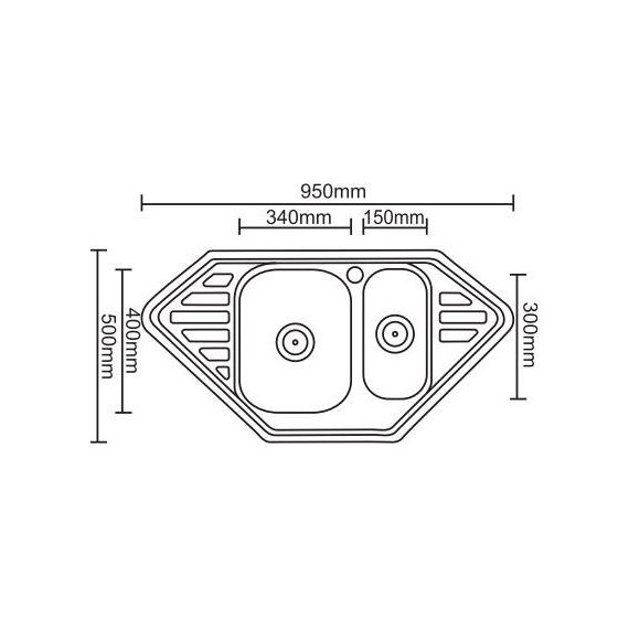 Кухонная мойка Ledeme 0,8 мм L99550B фото 2