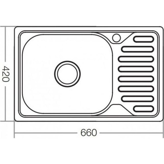 Кухонная мойка Zerix 0,8 мм Z6642-08-180E фото 2