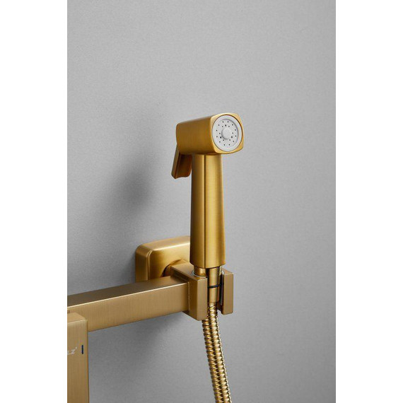 Набор для гигиенического душа Belz B55806-5, золото матовое - 8 Набор для гигиенического душа Belz B55806-5, золото матовое фото 8