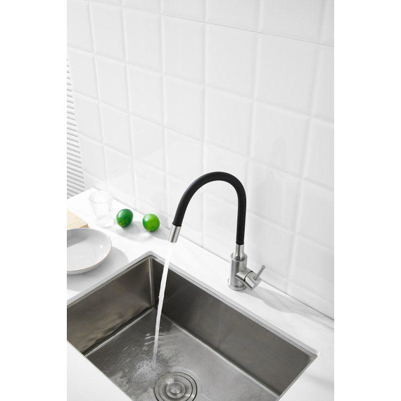 Смесители для кухни Belz B73809-1, сатин/чёрный фото 4