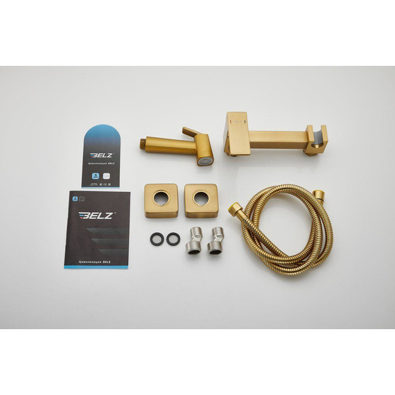 Набор для гигиенического душа Belz B55806-5, золото матовое - 25 Набор для гигиенического душа Belz B55806-5, золото матовое фото 25