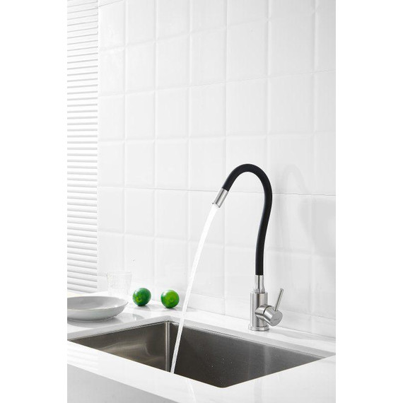 Смесители для кухни Belz B73809-1, сатин/чёрный фото 5