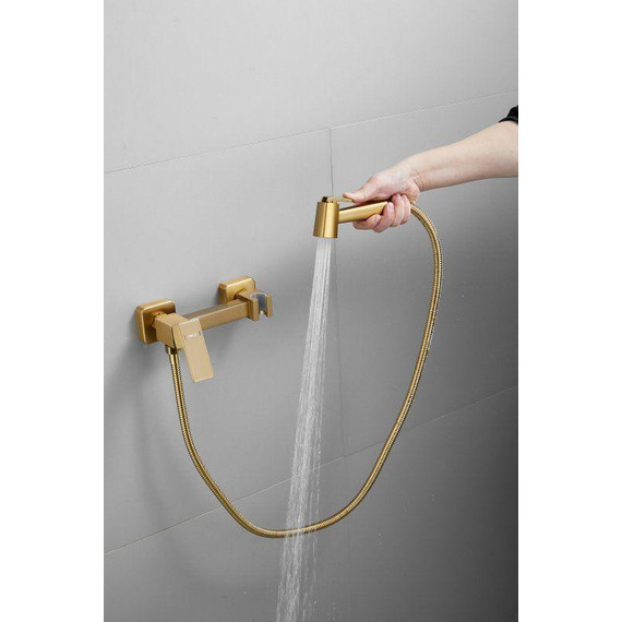 Набор для гигиенического душа Belz B55806-5, золото матовое - 10 Набор для гигиенического душа Belz B55806-5, золото матовое фото 10