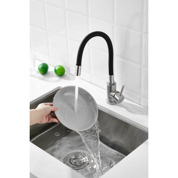 Смесители для кухни Belz B73809-1, сатин/чёрный фото 11