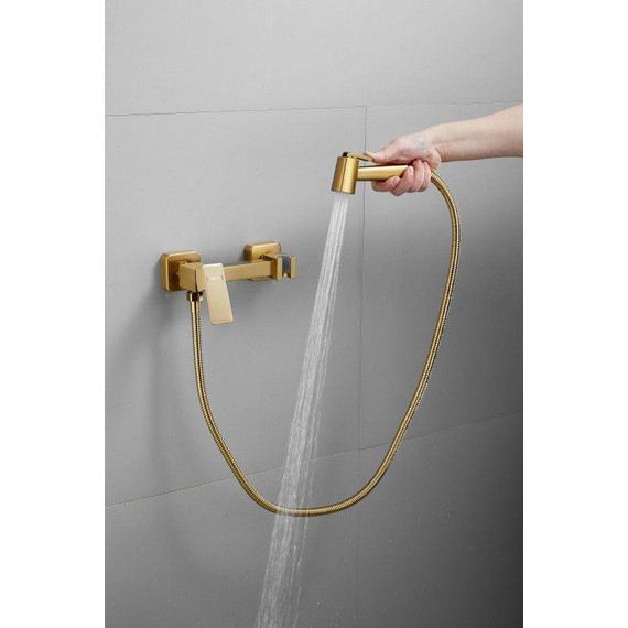 Набор для гигиенического душа Belz B55806-5, золото матовое - 2 Набор для гигиенического душа Belz B55806-5, золото матовое фото 2