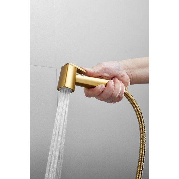 Набор для гигиенического душа Belz B55806-5, золото матовое - 11 Набор для гигиенического душа Belz B55806-5, золото матовое фото 11